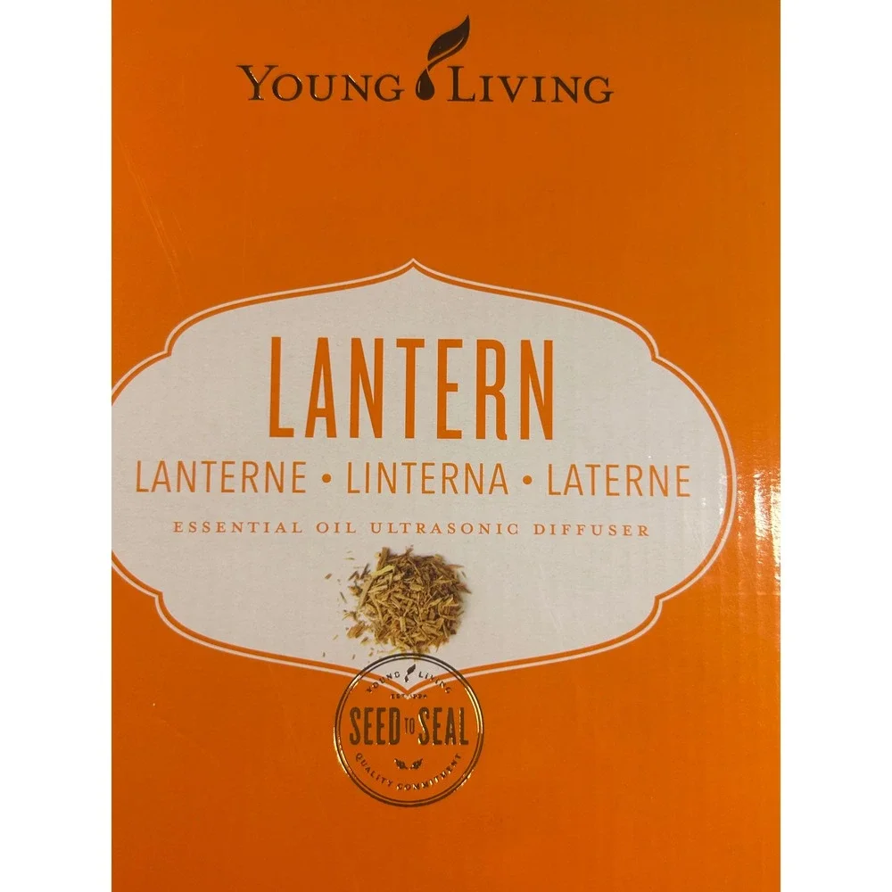 Young Living Lantern Ultrasonic Diffuser Unisex OS White Metal Floral Cutout